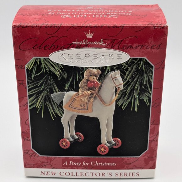 Hallmark Keepsake A Pony for Christmas 1998 NEW 1st in Pony for Christmas Series - Picture 8 of 11